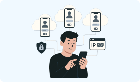 cloud phone locates in different countries